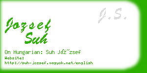 jozsef suh business card